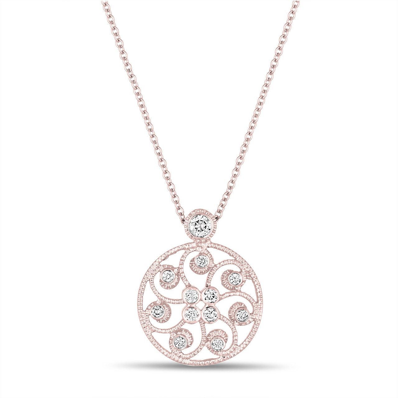 Unique Medallion Diamond Pendant 