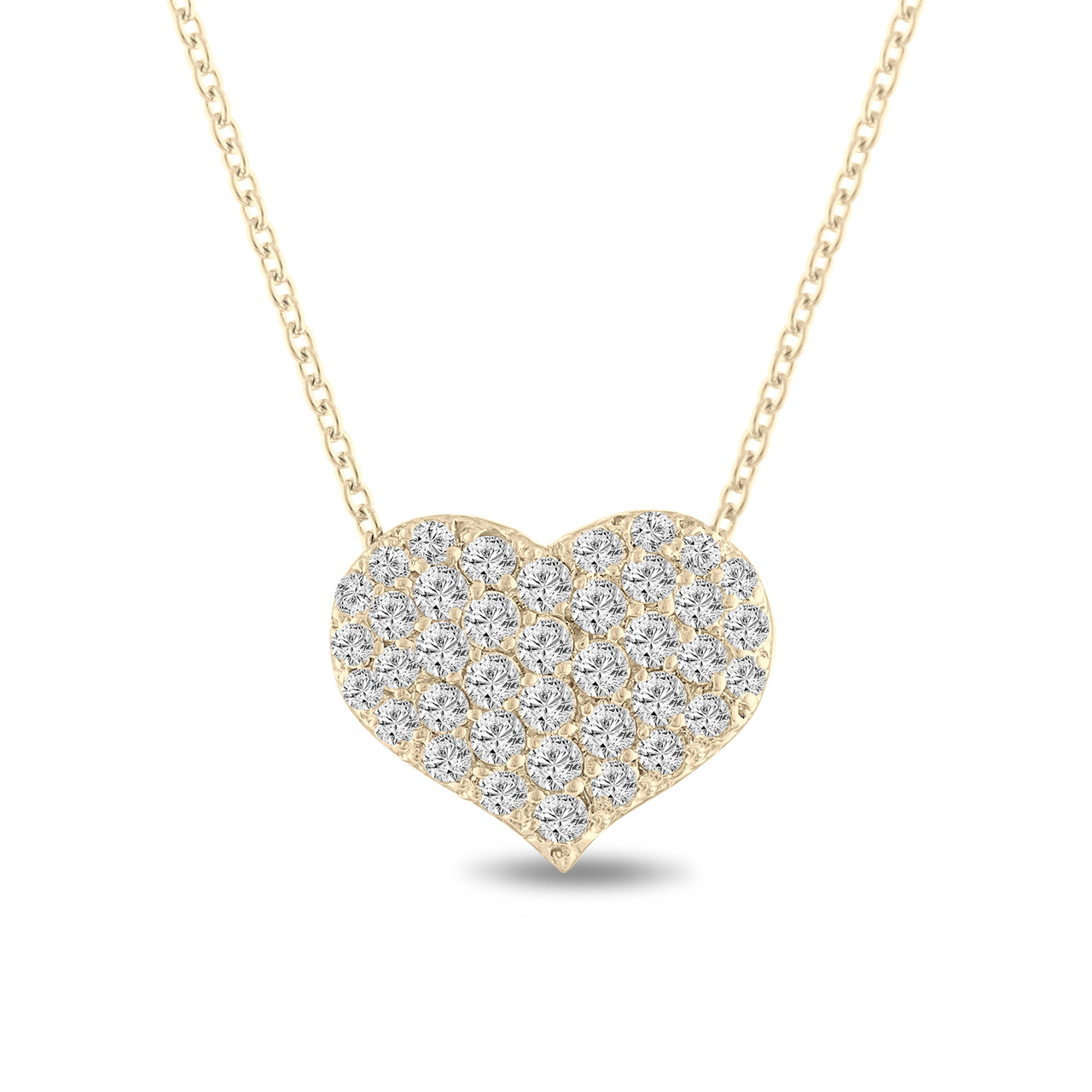 Big Love Heart Pendant and Chain Necklace in Gold | Uncommon James