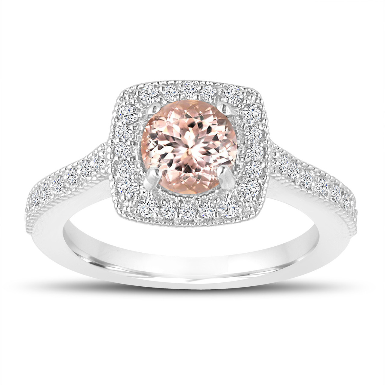 Coco Morganite Diamond Ring in 14K and 18K Gold – Tippy Taste Jewelry