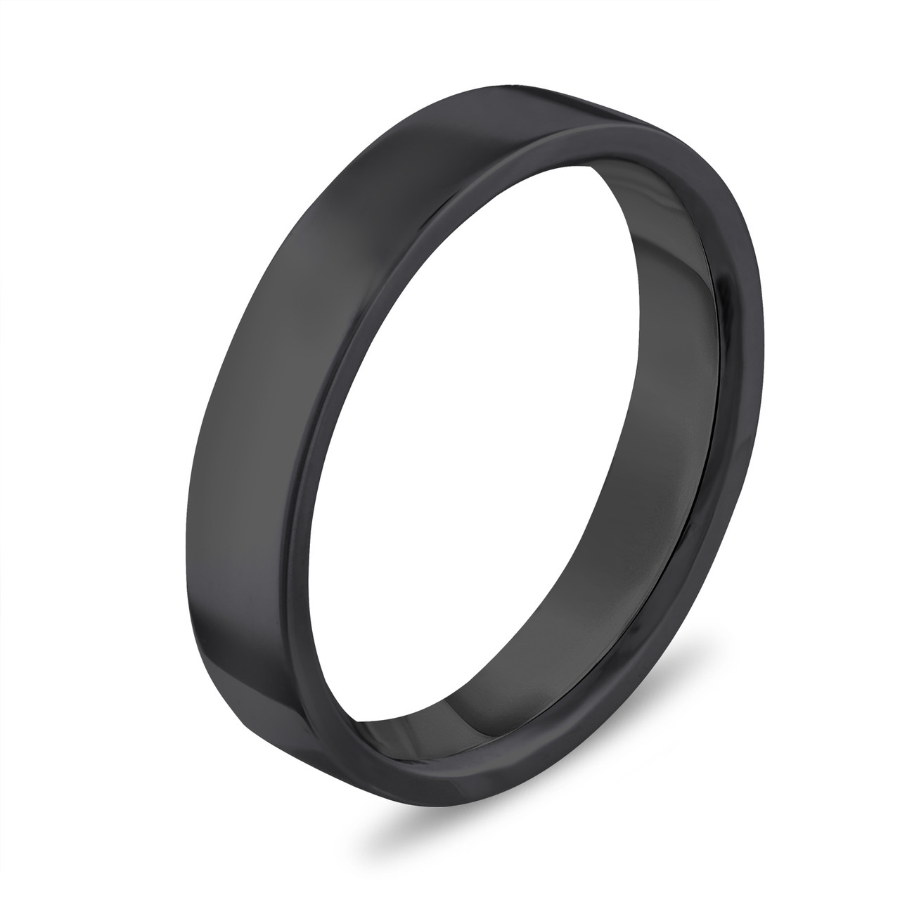 Vintage Wedding Band Black Gold Wedding Ring Womens