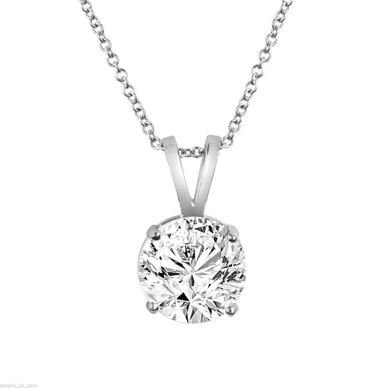 1.51 Carat Diamond Pendant and 14k Necklace ⋆ Diamond Exchange Houston