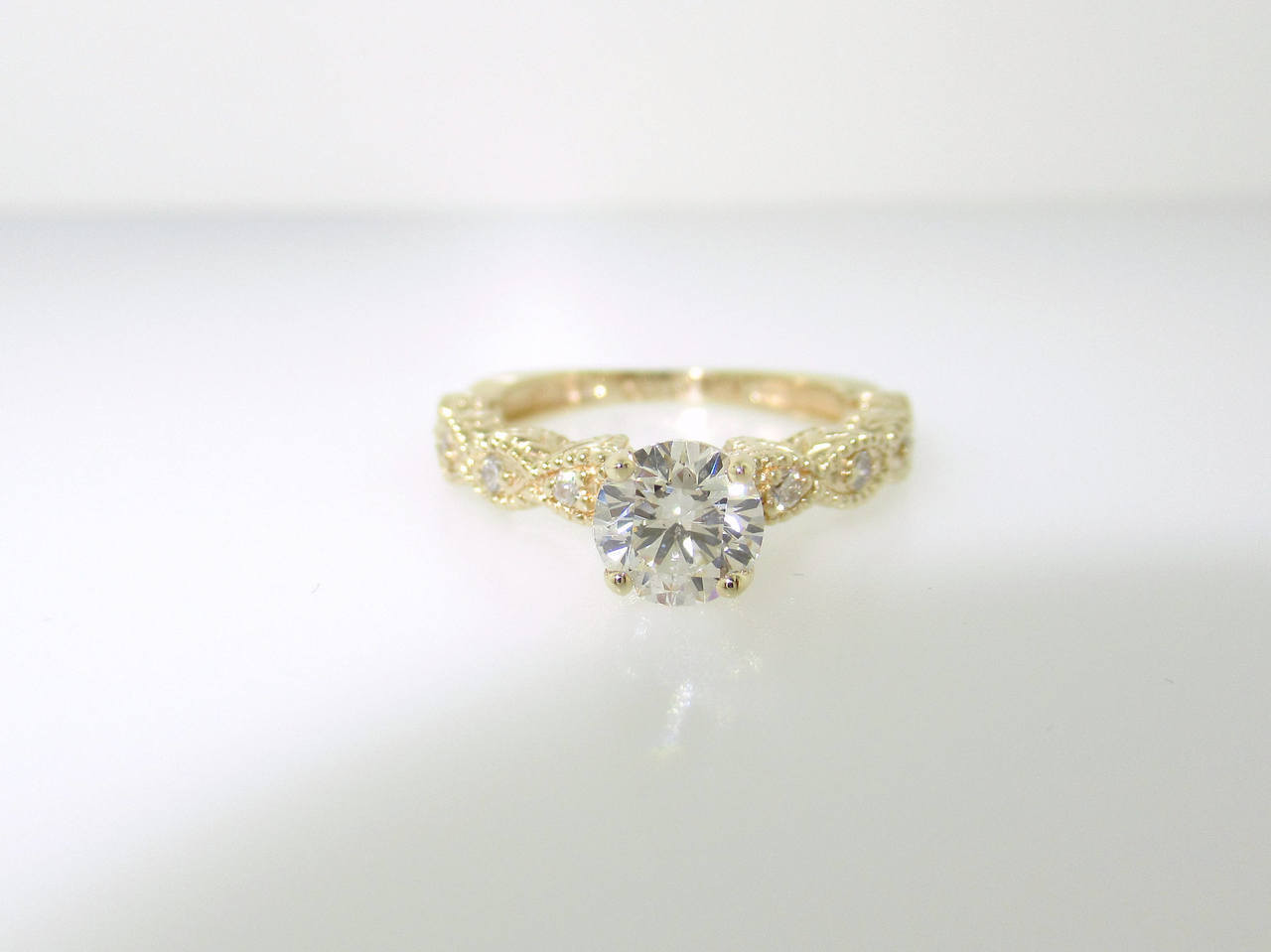 yellow gold vintage engagement ring