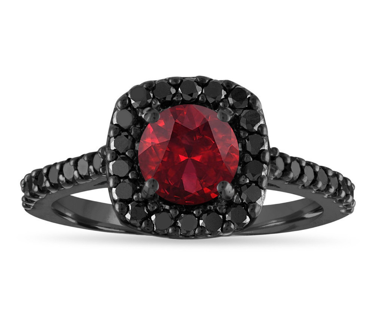 Garnet Engagement Ring Vintage, Red Garnet Wedding Ring, 1 ...