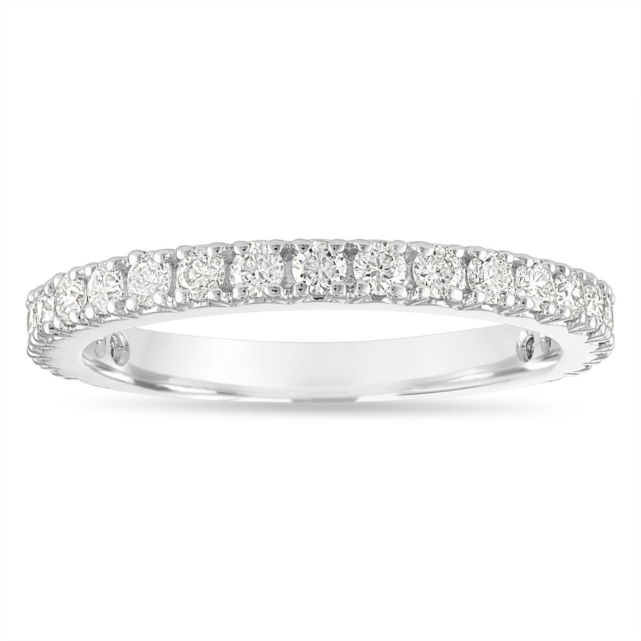 10k White Gold 015ct Diamond Wedding Band Ring 8657333 Hsn