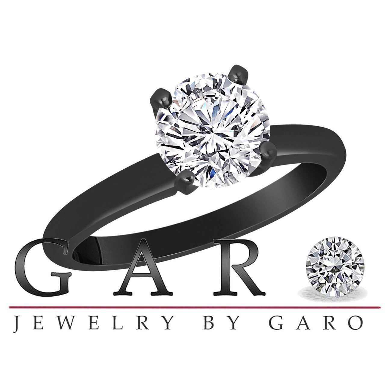 D Color Internally Flawless Diamond Engagement Ring, Solitaire