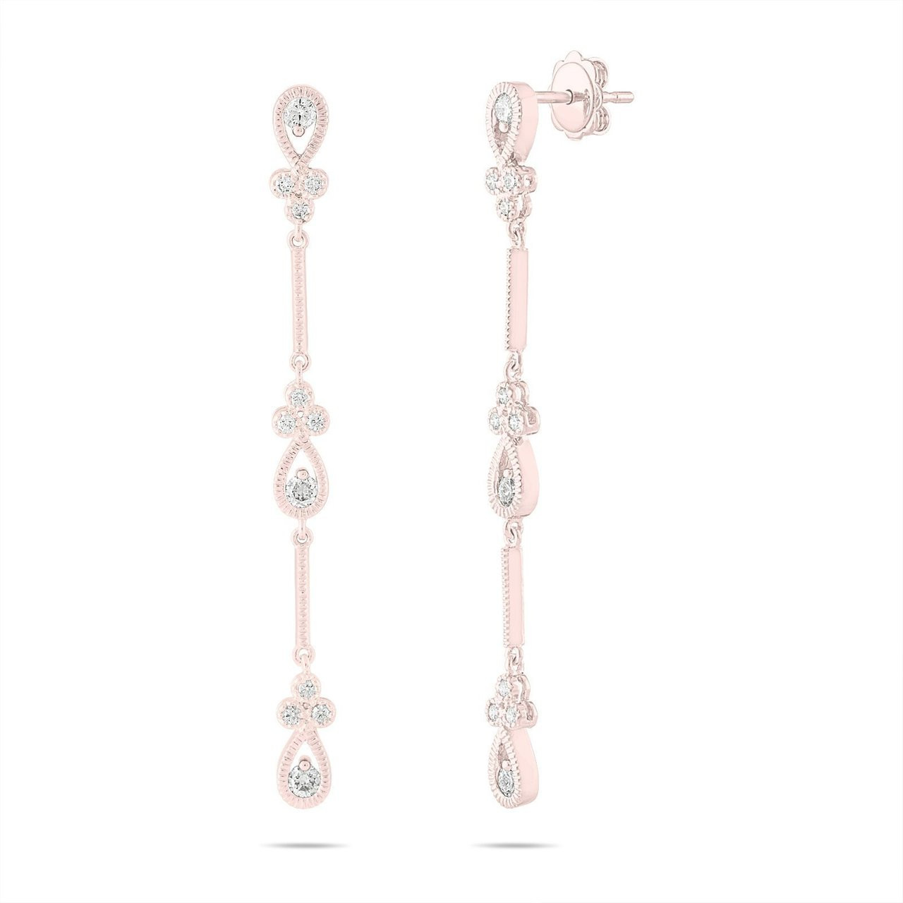 Diamond Teardrop Shaped Dangle Earrings | Jewelry by Johan - Jewelry by  Johan