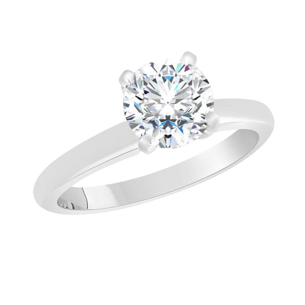 1.52 Carat Moissanite Engagement Ring, Solitaire Wedding Ring Vintage ...