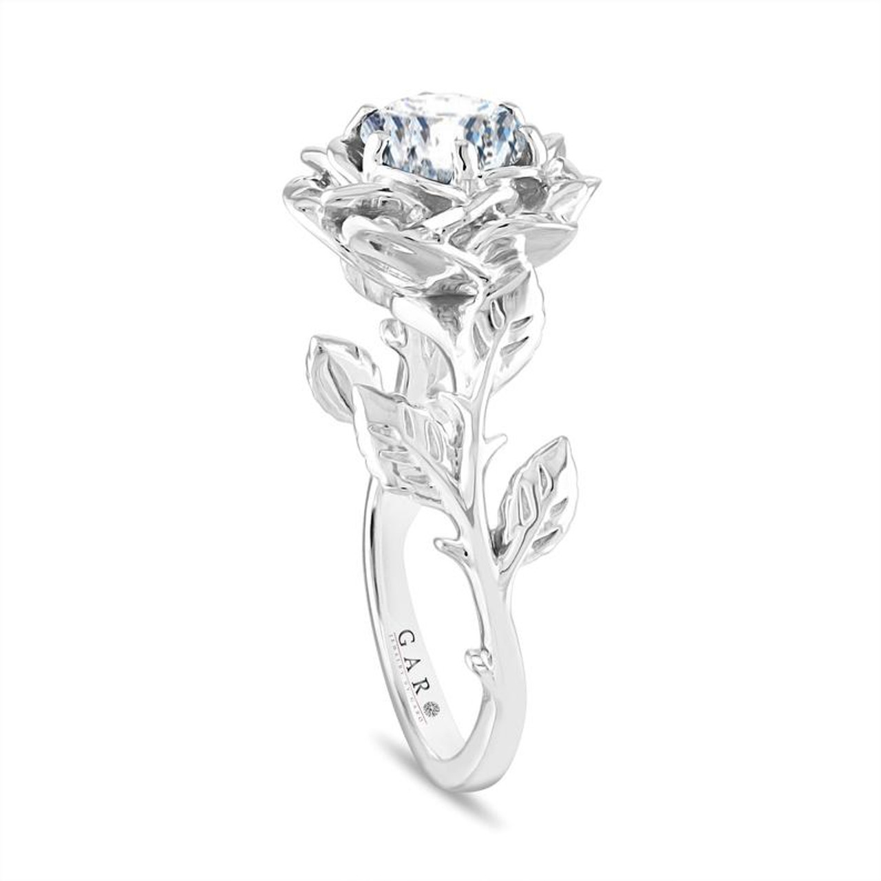 ☆nff☆ rose solitaire ringwhite nff1 Forever One Moissanite Solitaire Engagement Ring, Rose