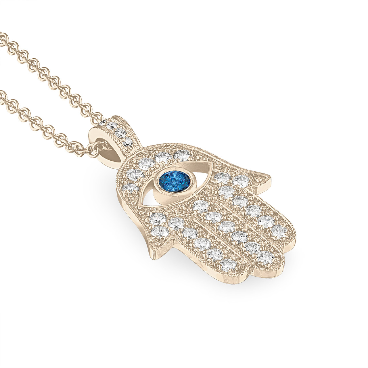 Dainty Hamsa Necklace – Misoa Jewelry