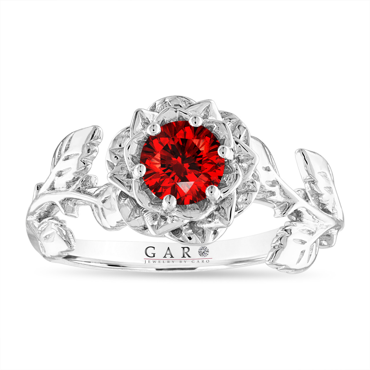 Adya Embossed Flower Ring - Shyle