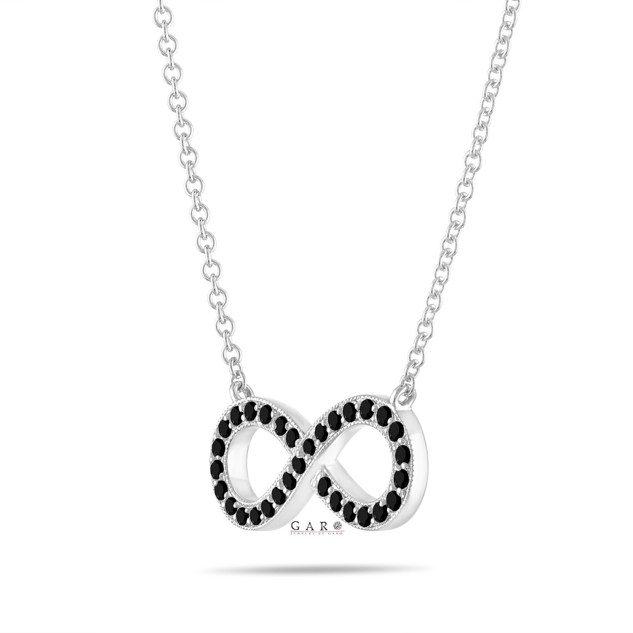 Infinity Name Necklace with Diamond in 18K Gold Vermeil - MYKA