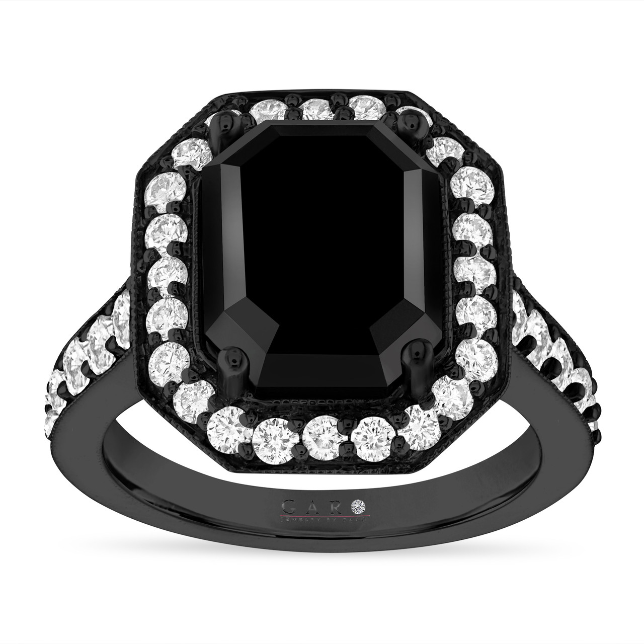 Camila 5 Carat Asscher Lab Grown Diamond Halo-Style Engagement Ring 14K  White Gold , Pinpoint ST007DLA - ItsHot
