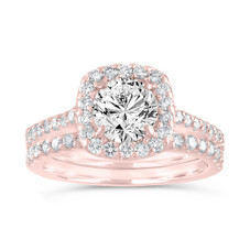 Diamond Engagement Ring Set Rose Gold, Cushion Cut Wedding Ring Sets, Gia Certified 1.87 Carat Halo Engagement Ring Set, Unique Handmade
Diamond Engagement Ring Set Rose Gold, Cushion Cut Wedding Ring Sets, Gia Certified 1.87 Carat Halo Engagement Ring Set, Unique Handmade