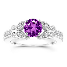 Amethyst Engagement Rings - Jewelry By Garo | NYC