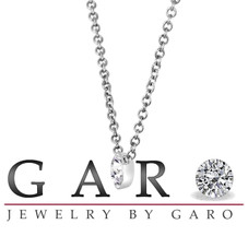 D Color Internally Flawless Diamond Solitaire Pendant Necklace, Platinum Diamond By The Yard 0.50 Carat Handmade GIA Certified