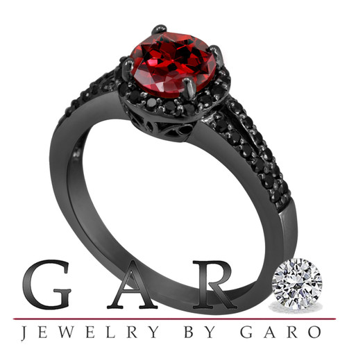 Natural Red Stone Ring, Natural Garnet Ring, S925 Silver Ring, Red Rub –  Shanali Jewelry