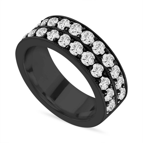 Mens Diamond Wedding Band, Vintage Diamond Wedding Ring, 2.64 Carat 8 ...