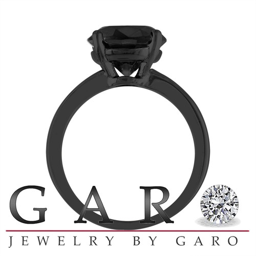 Luxury Gray Moissanite Ring Size 5*7mm 1 Carat VVS Gray Diamond Rings for  Women