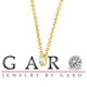 0.50 Carat Diamond By The Yard Necklace Pendant – GIA Certified Solitaire Bezel Set Handmade 14K Gold