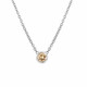 Platinum Champagne Diamond Bezel Solitaire Pendant Necklace  Handmade Certificate 