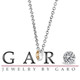 Platinum Champagne Diamond Bezel Solitaire Pendant Necklace  Handmade Certificate 