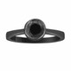 Vintage 14K Black Gold Black Diamond Solitaire Engagement Ring 0.55 Carat handmade Bezel Set