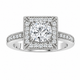 Platinum Natural Diamond Halo Engagement Ring 1.34 Carat GIA Certified Handmade