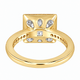 Natural Diamond Halo Engagement Ring 1.34 Carat 14K White Gold, Yellow Gold Or Rose Gold Unique GIA Certified Handmade