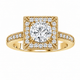 Natural Diamond Halo Engagement Ring 1.34 Carat 14K White Gold, Yellow Gold Or Rose Gold Unique GIA Certified Handmade