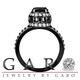 Black & White Diamond Halo Engagement Ring 1.80 Carat 14K Black Gold Vintage Style Certified Handmade Black & White Diamond Halo Engagement Ring 1.80 Carat 14K Black Gold Vintage Style Certified Handmade