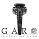 6.14 Carat Huge Fancy Black & White Diamond Engagement Ring Vintage Style 14k Black Gold handmade