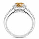 Platinum Natural Champagne Diamond Halo Engagement Ring 1.35 Carat Split Shank Filigree Gallery Handmade