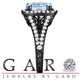 Aquamarine Engagement Ring Vintage Style 14K Black Gold 2.90 Carat Hand Engraved Certified Handmade
