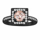 Morganite & Diamonds Engagement Ring 1.23 Carat Vintage Style 14K Black Gold Halo Handmade