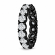2.85 Carat Diamond Eternity Wedding Band Vintage Style 14K Black Gold Anniversary Ring Handmade Certified