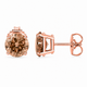 Champagne Diamond Stud Earrings 1.00 Carat 14K Yellow Gold, Rose Gold Or White Gold Certified Handmade