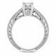 GIA Certified Diamond Engagement Ring 0.75 Carat Vintage Style 14K White Gold, Yellow Gold Or Rose Gold Handmade