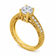 Natural Diamond Filigree Engagement Ring 1.16 Carat 14K White Gold Or Yellow Gold GIA Certified Unique Certified Handmade 