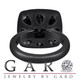 Huge Fancy Black Diamond Engagement Ring 6.88 Carat Vintage Style 14k Black Gold Unique Design Halo Ring handmade