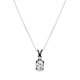 Oval Diamond Solitaire Pendant Necklace EGL Certified 14K White Gold or Black Gold 1.04 Carat HandMade

