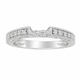 Diamond Curve Wedding & Anniversary Band 0.15 Carat 14K White Gold Certified Handmade 