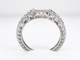 Diamond Curve Wedding & Anniversary Band 0.15 Carat 14K White Gold or Rose Gold Certified Handmade 