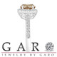 Platinum Brown Champagne Diamond Engagement Ring 1.58 Carat Halo Certified Handmade
