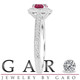 Platinum Red Ruby and Diamonds Engagement Ring 1.32 Carat Vintage Antique Style Hand Engraved Halo Pave

