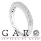 Platinum Diamond Wedding Band 0.22 Carat Handmade Milgrain Pave

