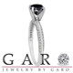 Platinum 1.29 Carat Fancy Black Diamond Engagement Ring Micro Pave Handmade Certified