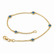 Blue Diamond Station Bracelet 0.25 Carat 14K White Gold, Rose Gold Or Yellow Gold Handmade