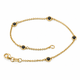 Black Diamond By The Yard Bracelet, Station Bracelet 0.25 Carat 14K White Gold, Rose Gold Or Yellow Gold Handmade