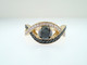Black and White Diamonds Twisted Engagement Ring 1.52 Carat 14K Yellow Gold Certified Handmade