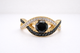 Black Diamond Twisted Engagement Ring 1.52 Carat 14K Yellow Gold Certified Handmade